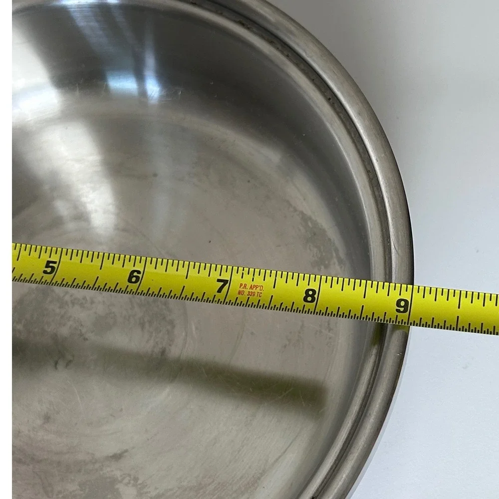 Saladmaster T304S Stainless Steel 9 Inch Skillet Sauté Pan Vapo-Lid Made in USA
